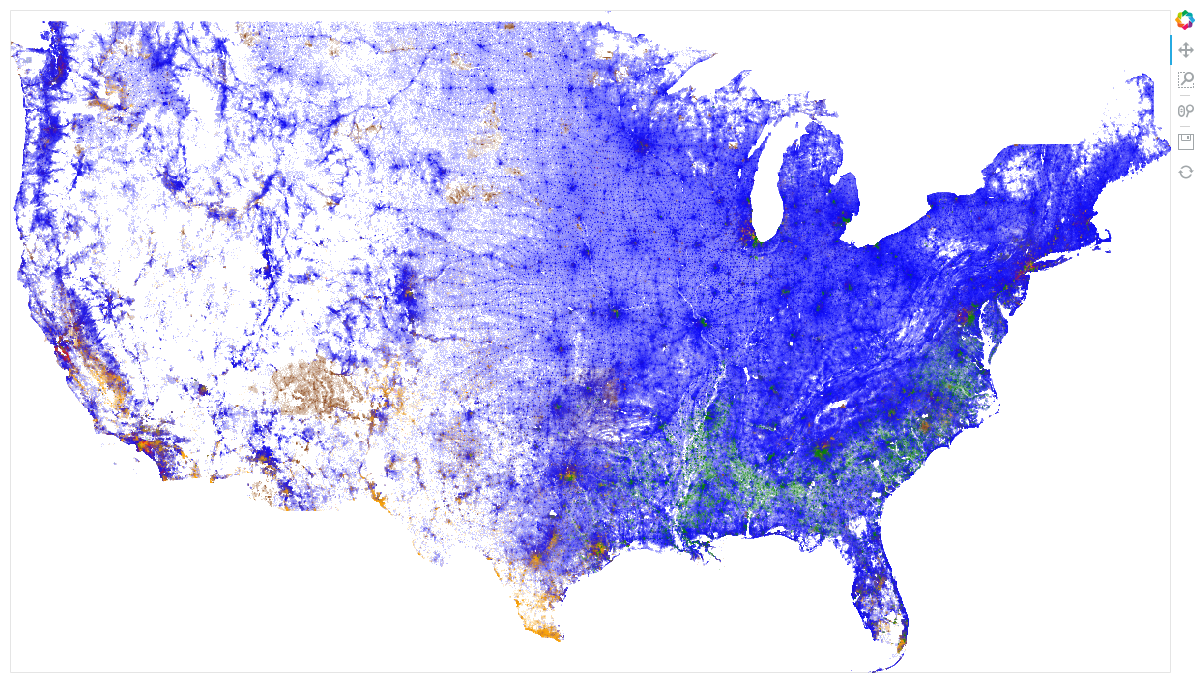 Combine data of very different types to show gerrymandering