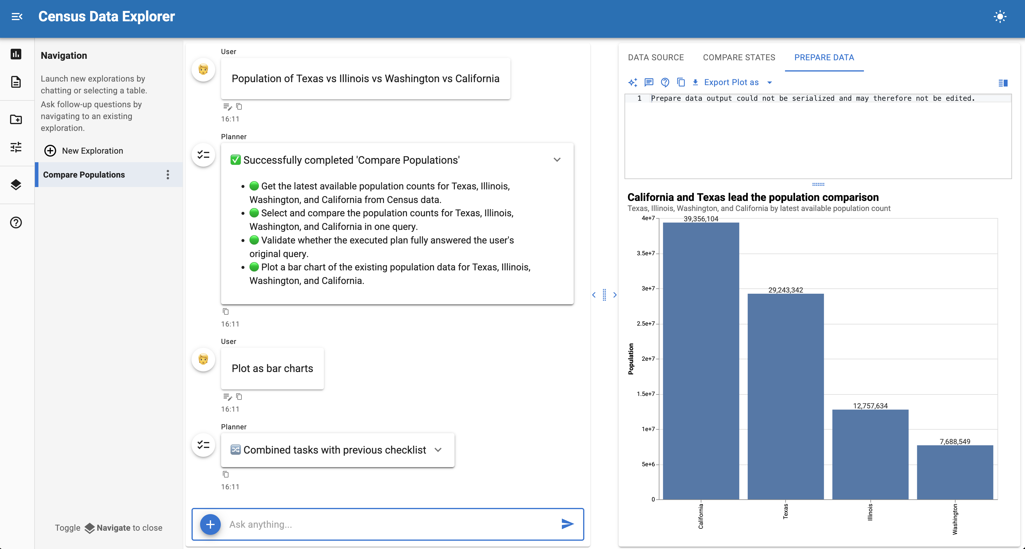 Census Data Explorer UI