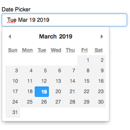 DatePicker