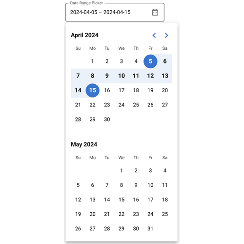 DateRangePicker
