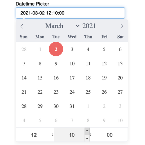 DatetimePicker