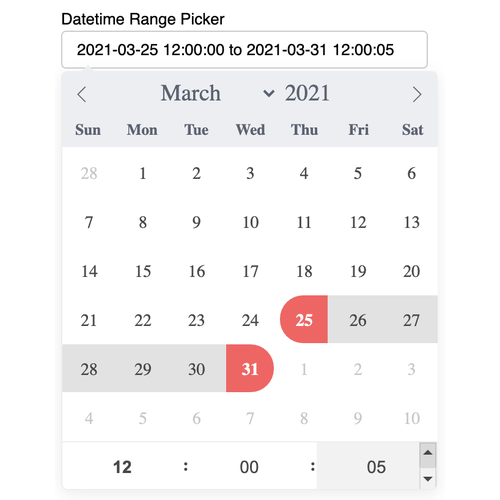 DatetimeRangePicker