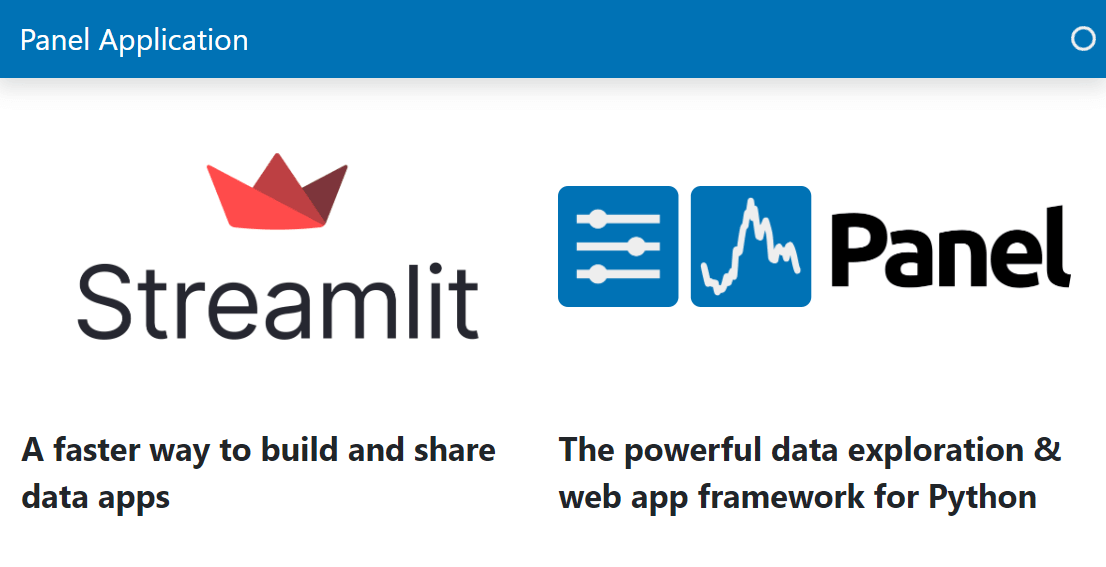 Panel App Example
